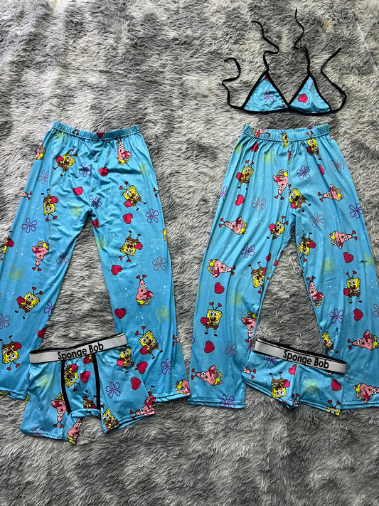 Sponge Bob valentines 5 pcs pajama duo