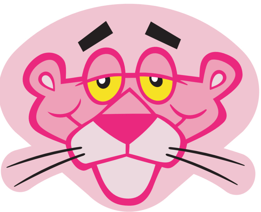 Pink panther face Plush throw