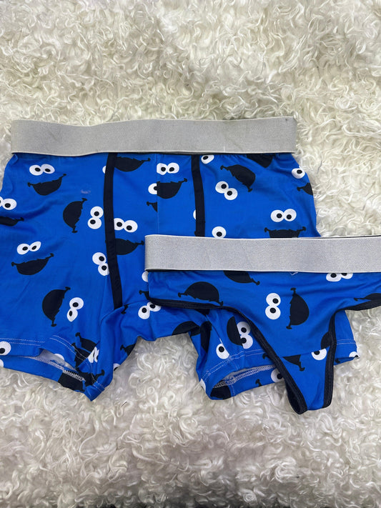 Cookie monster matching underwear - Fundies