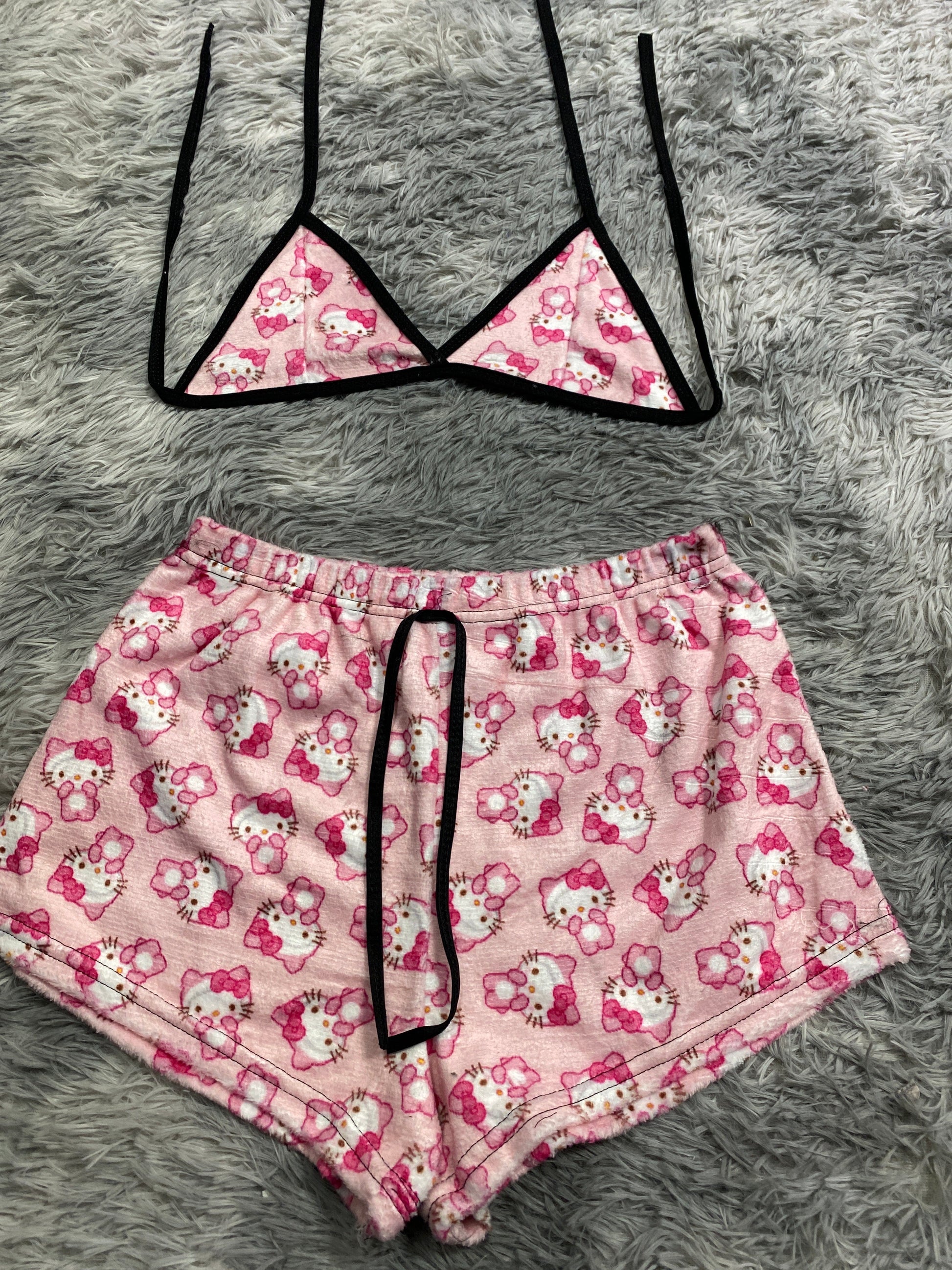 Hello Kitty Plush Matching Top & Short - Fundies