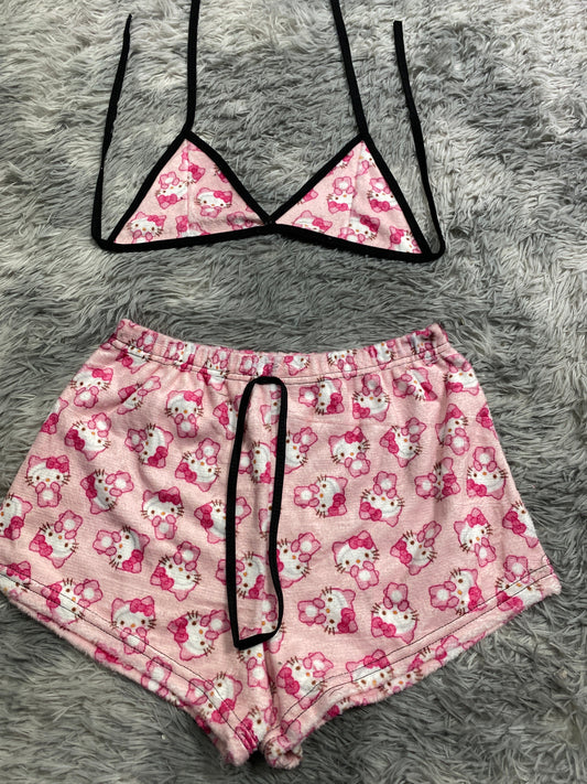 Hello Kitty Plush Matching Top & Short - Fundies