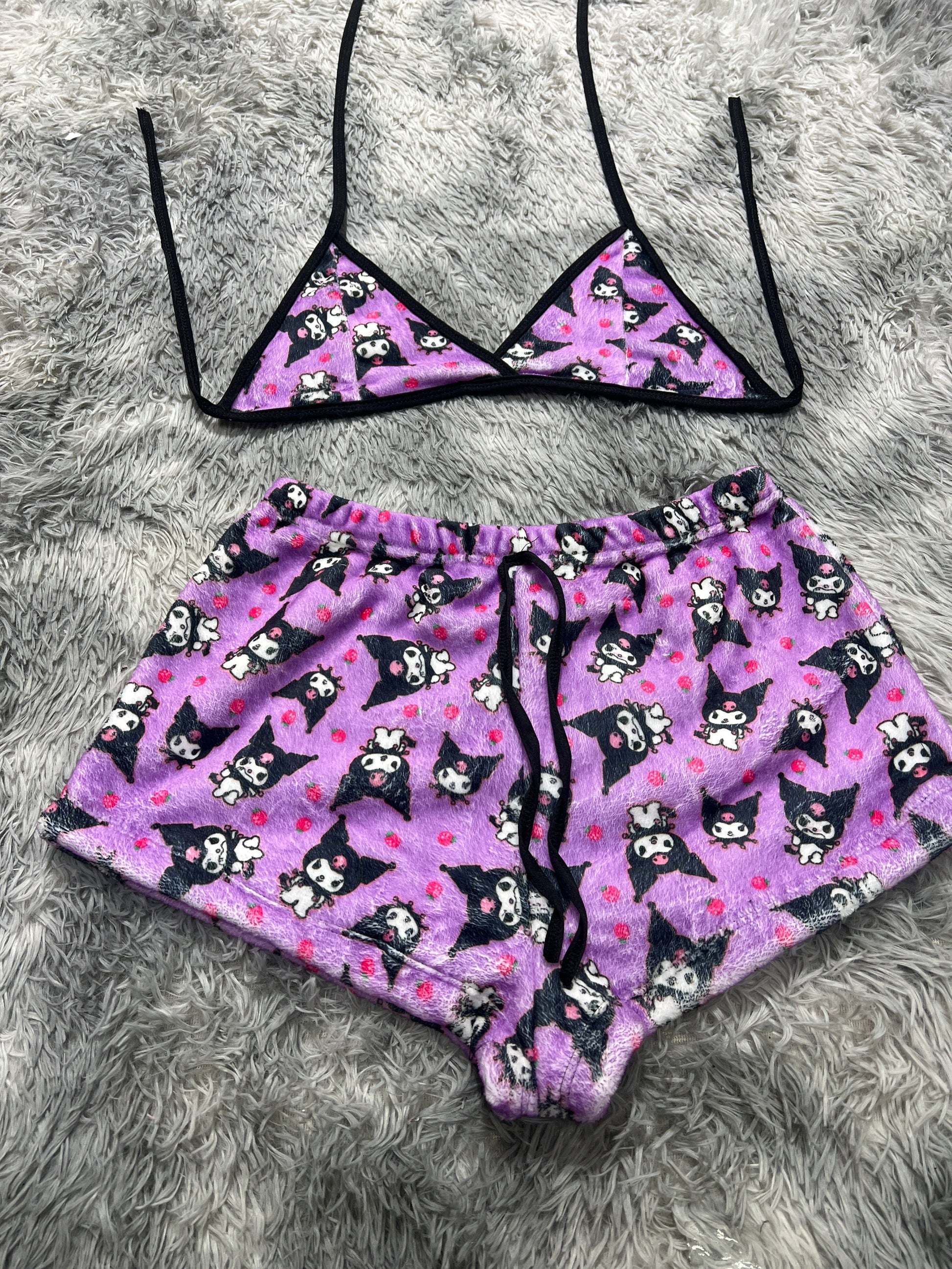 Kuromi Afelpad Matching Top & Short - Fundies