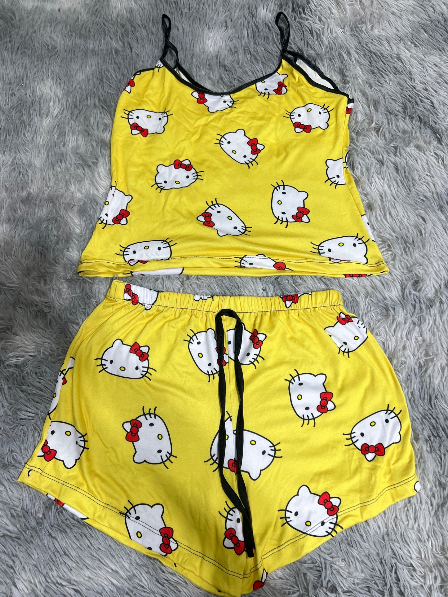 Hello Kitty Yellow Women's Pajama Set - Fundies