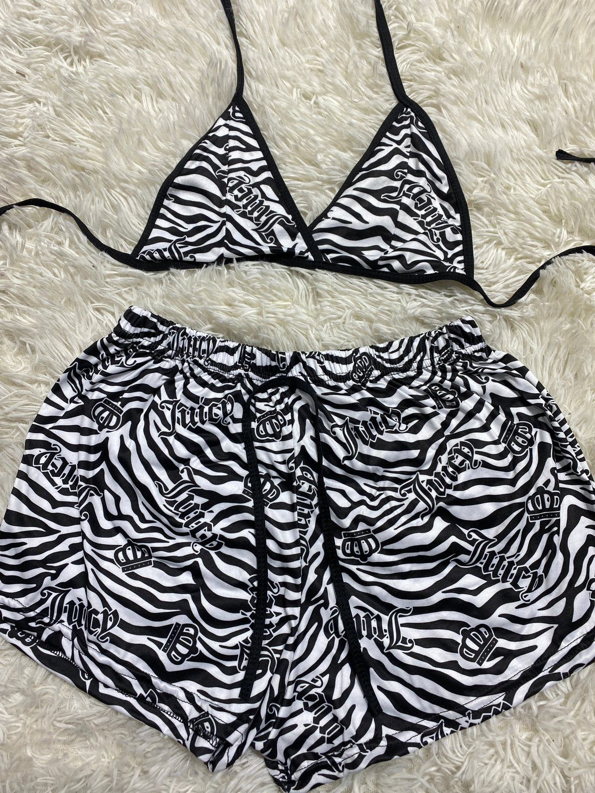 Juicy Zebra Matching Top & Short