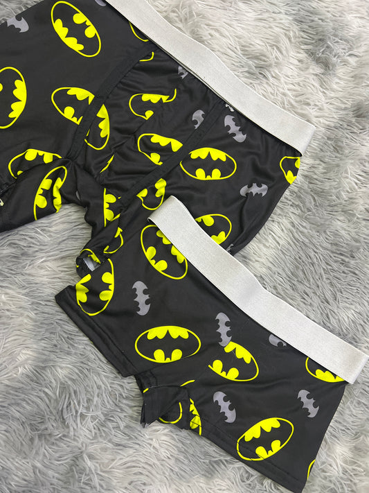Batman Grey Boxer Matching Set