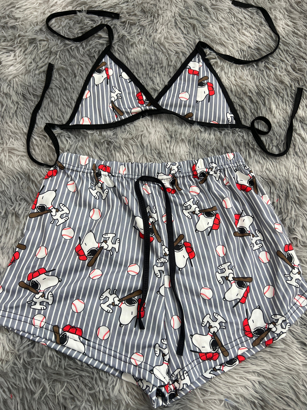Snoopy Baseball Matching Top & Short