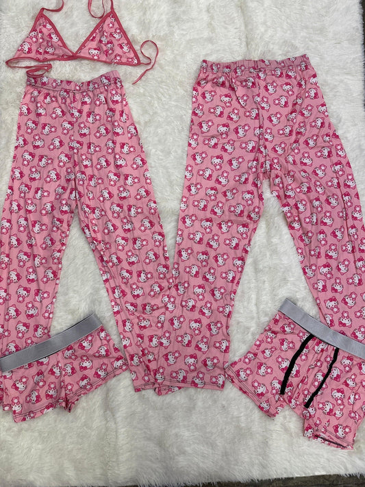 Hello Kitty Plush Pink 5 Piece PJ - Fundies