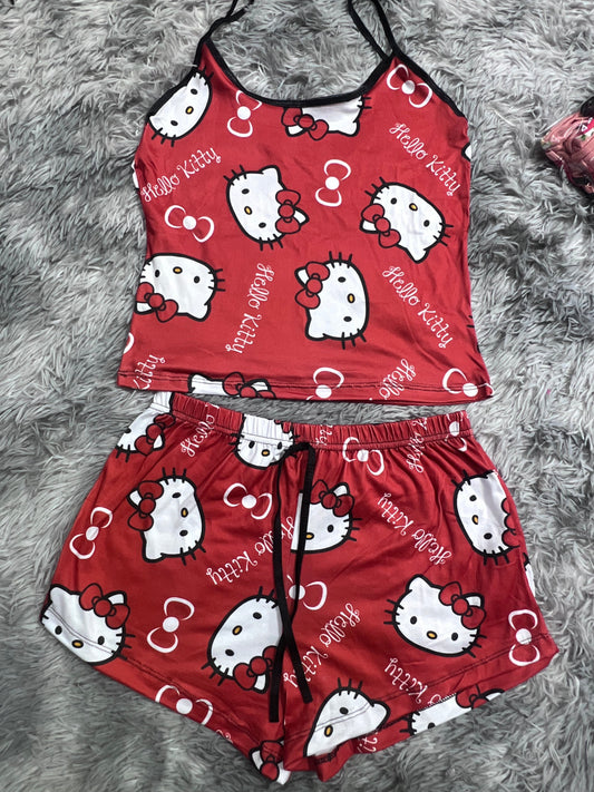 Hello Kitty Red Women's Pajama Set