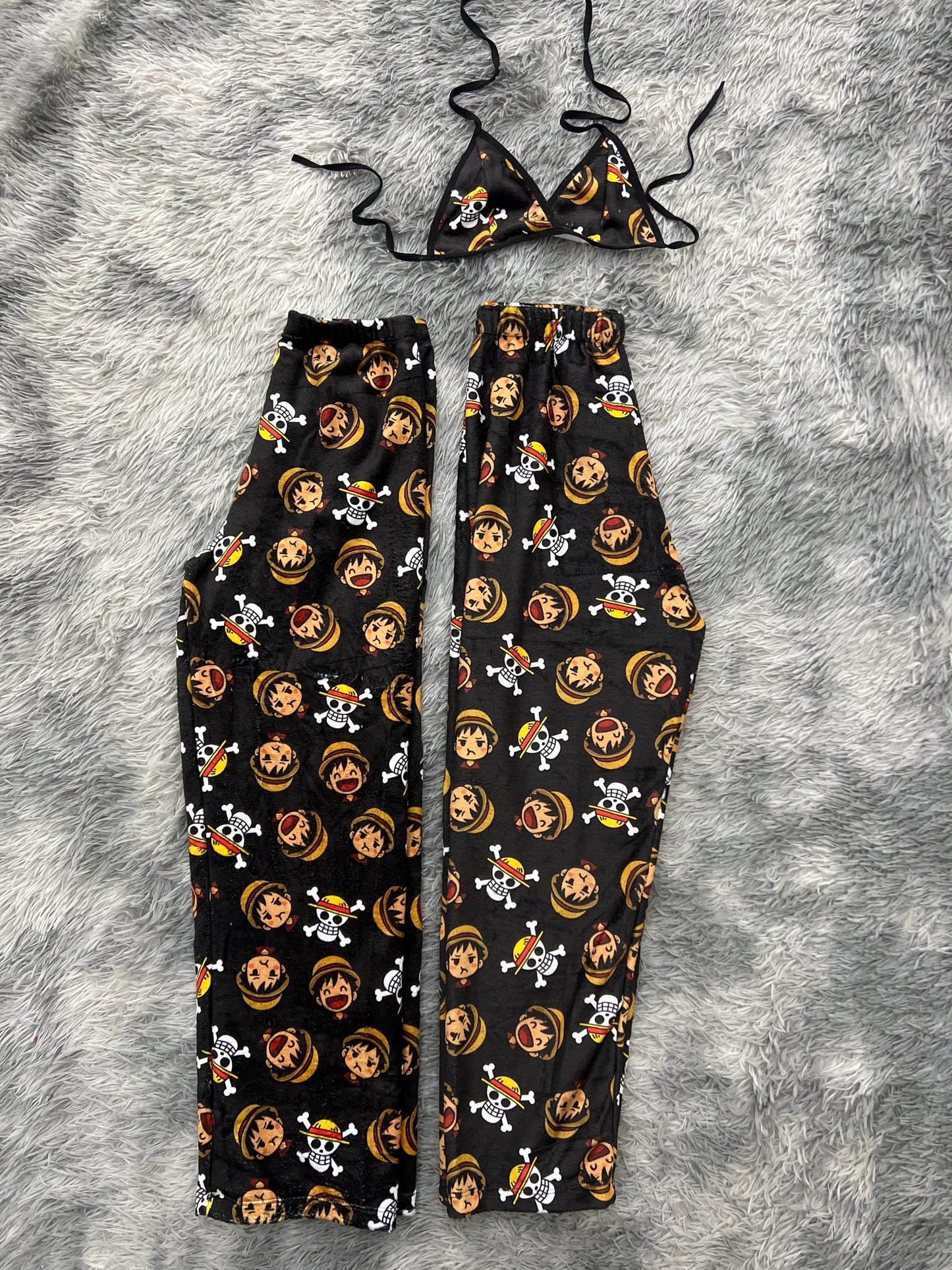One Piece Luffy Matching Plushie PJs - Fundies
