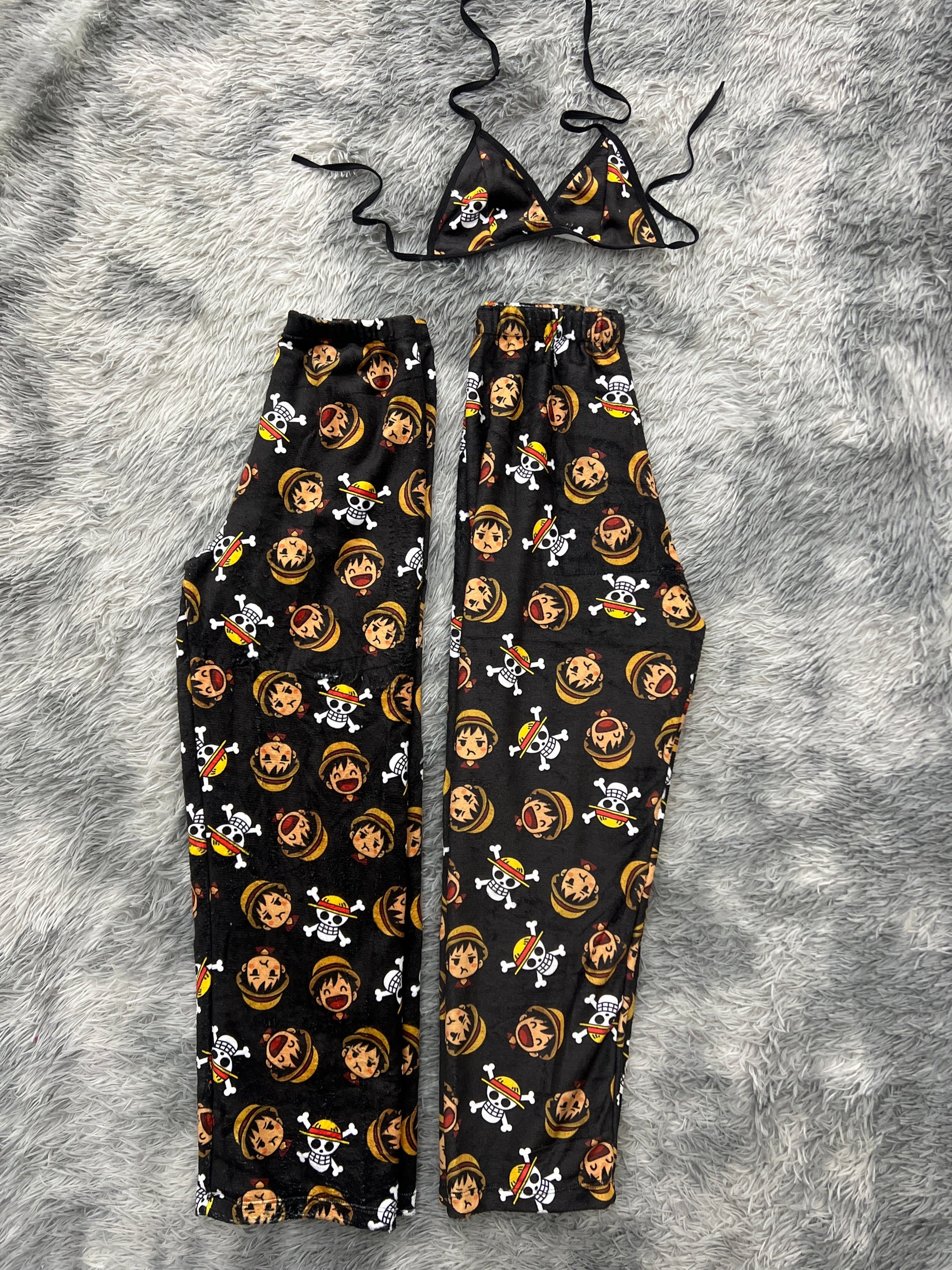 One Piece Luffy Matching Plushie PJs - Fundies