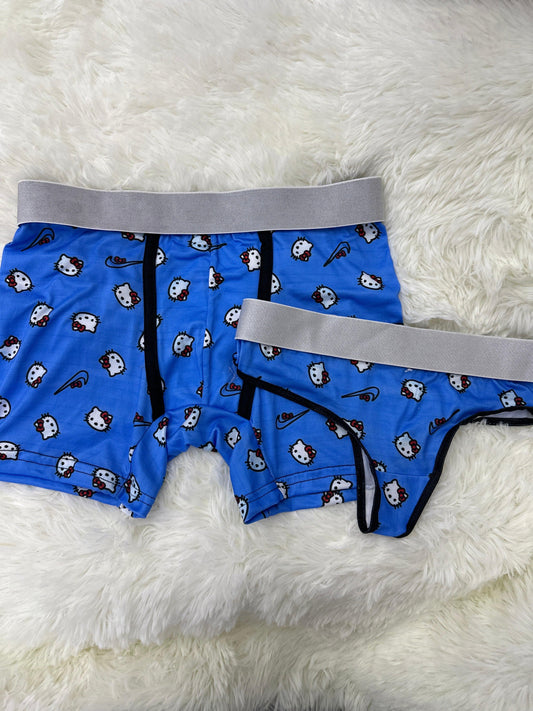 Kitty nike blue matching underwear - Fundies