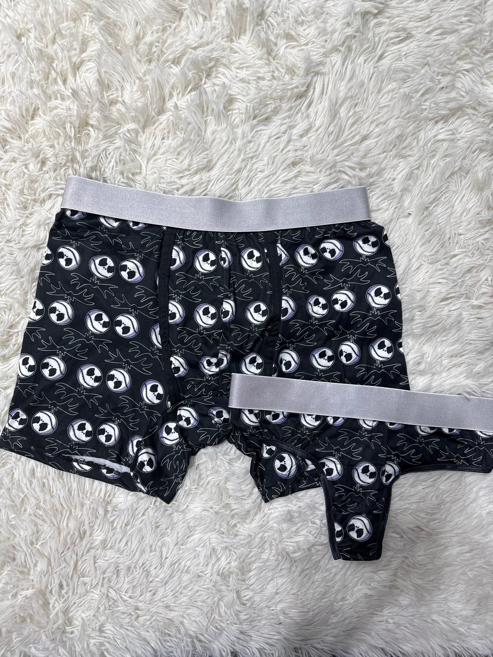Jack Background Black Duo Boxer With Thong - Fundies