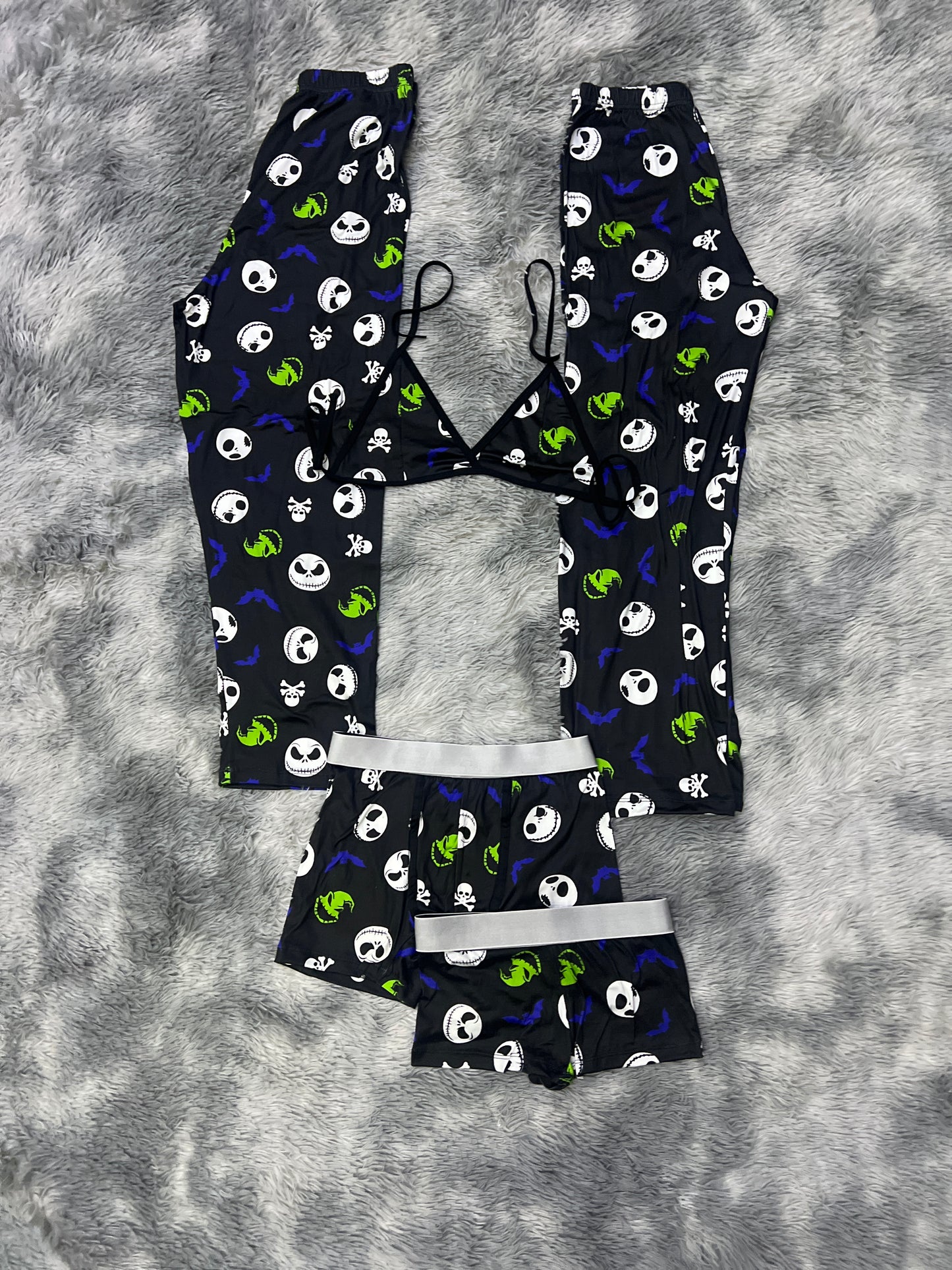 Jack and Huggy black Halloween 5 pcs pajama duo halloween