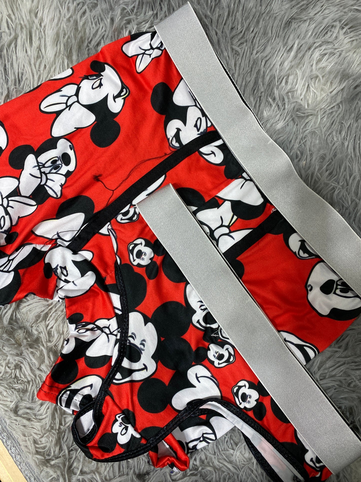 Mickey And Minnie Background Red - Fundies