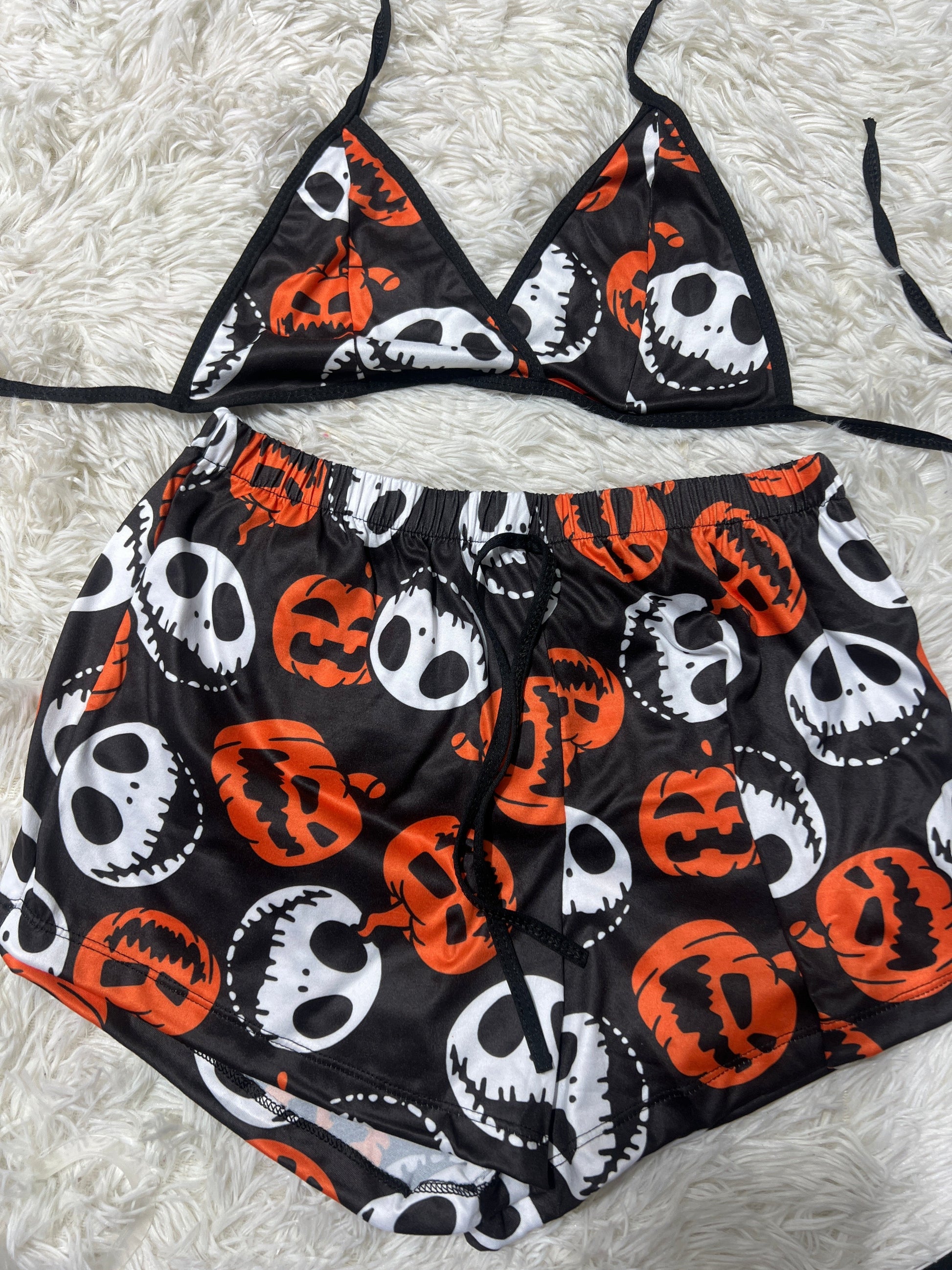 Jack Halloween Brush Matching Top & Short - Fundies