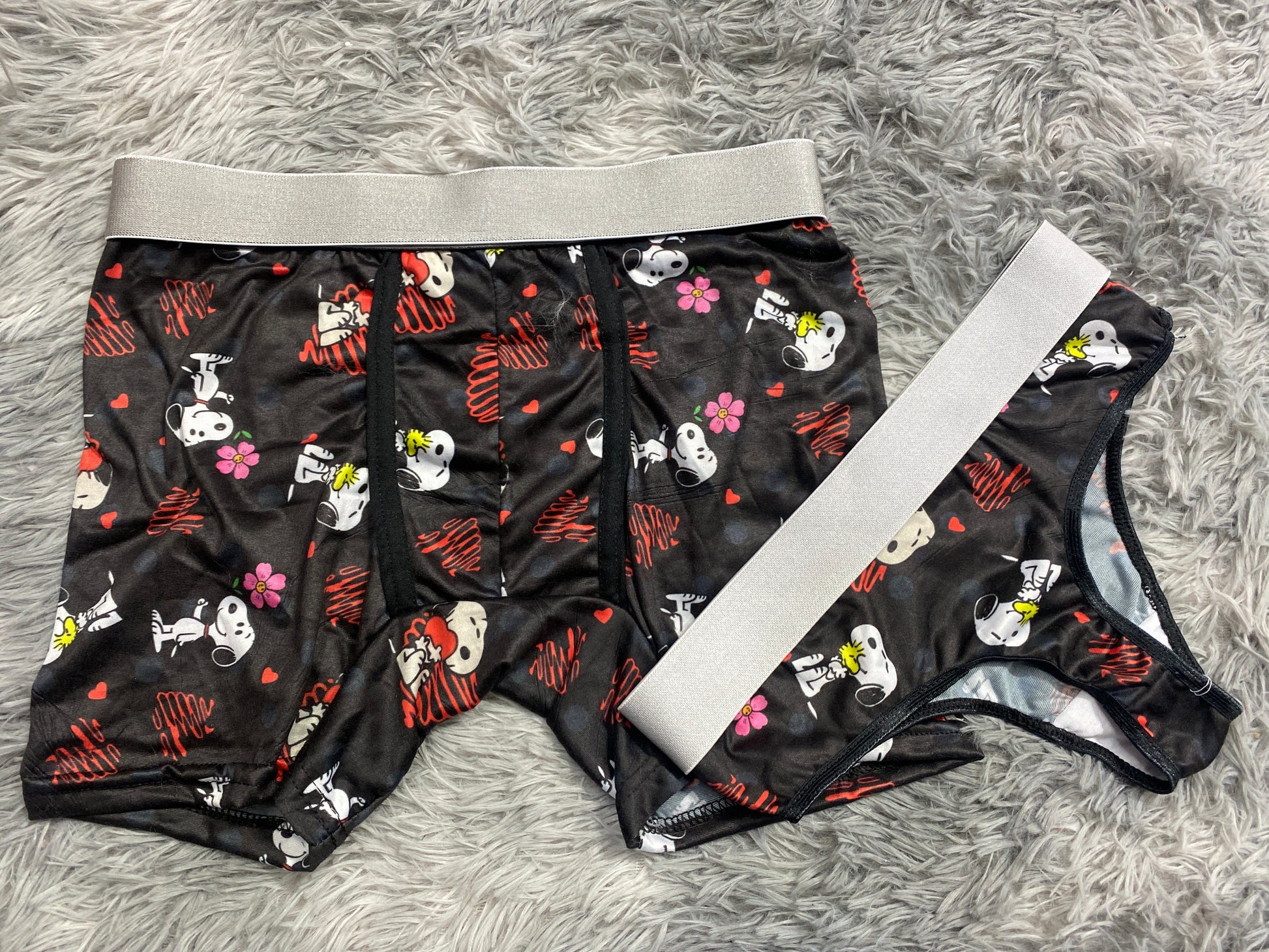 Snoopy With A Flower Duo One-size Thong - Fundies