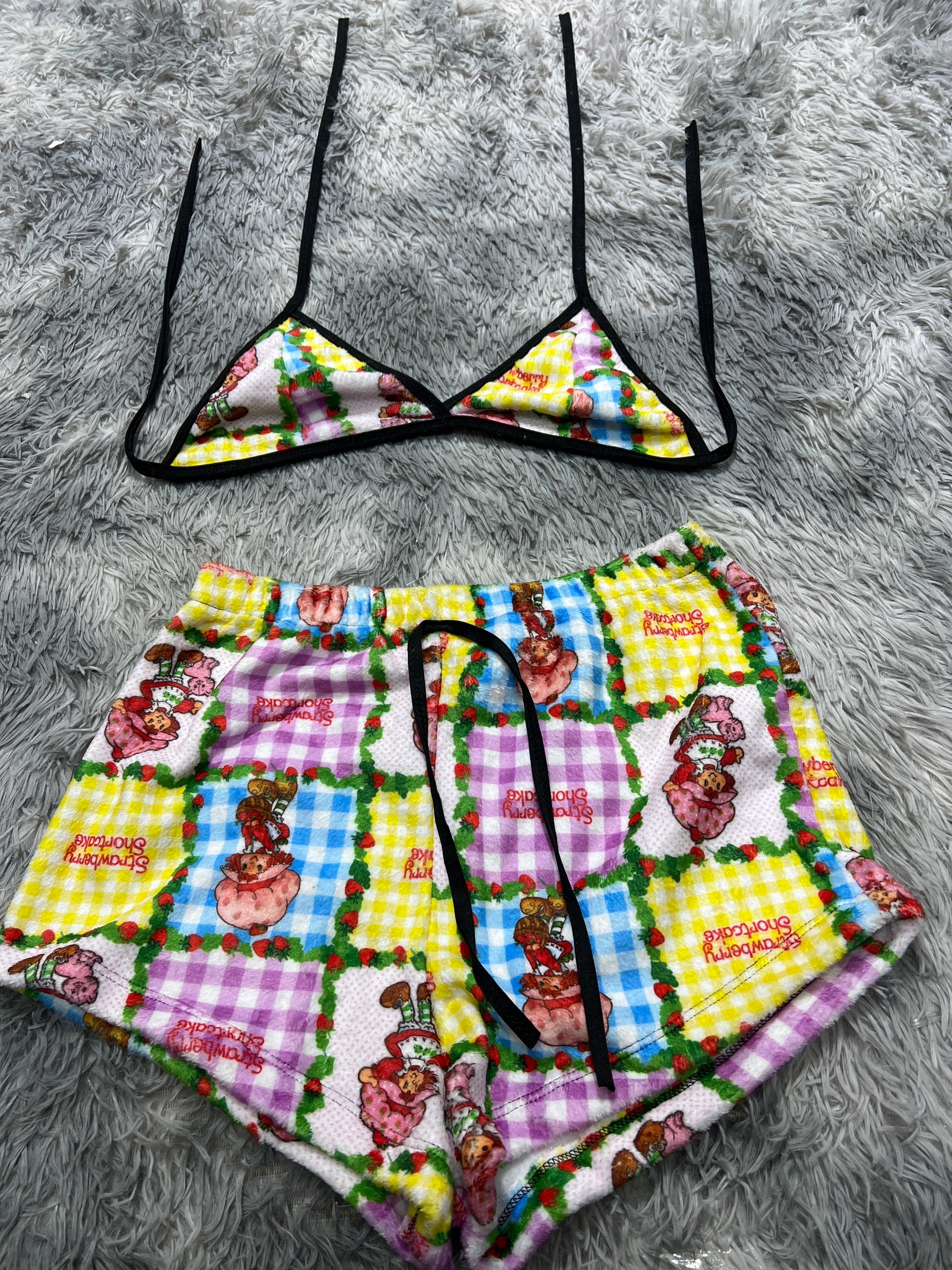 Strawberry Rosita Afelpad Matching Top & Short - Fundies