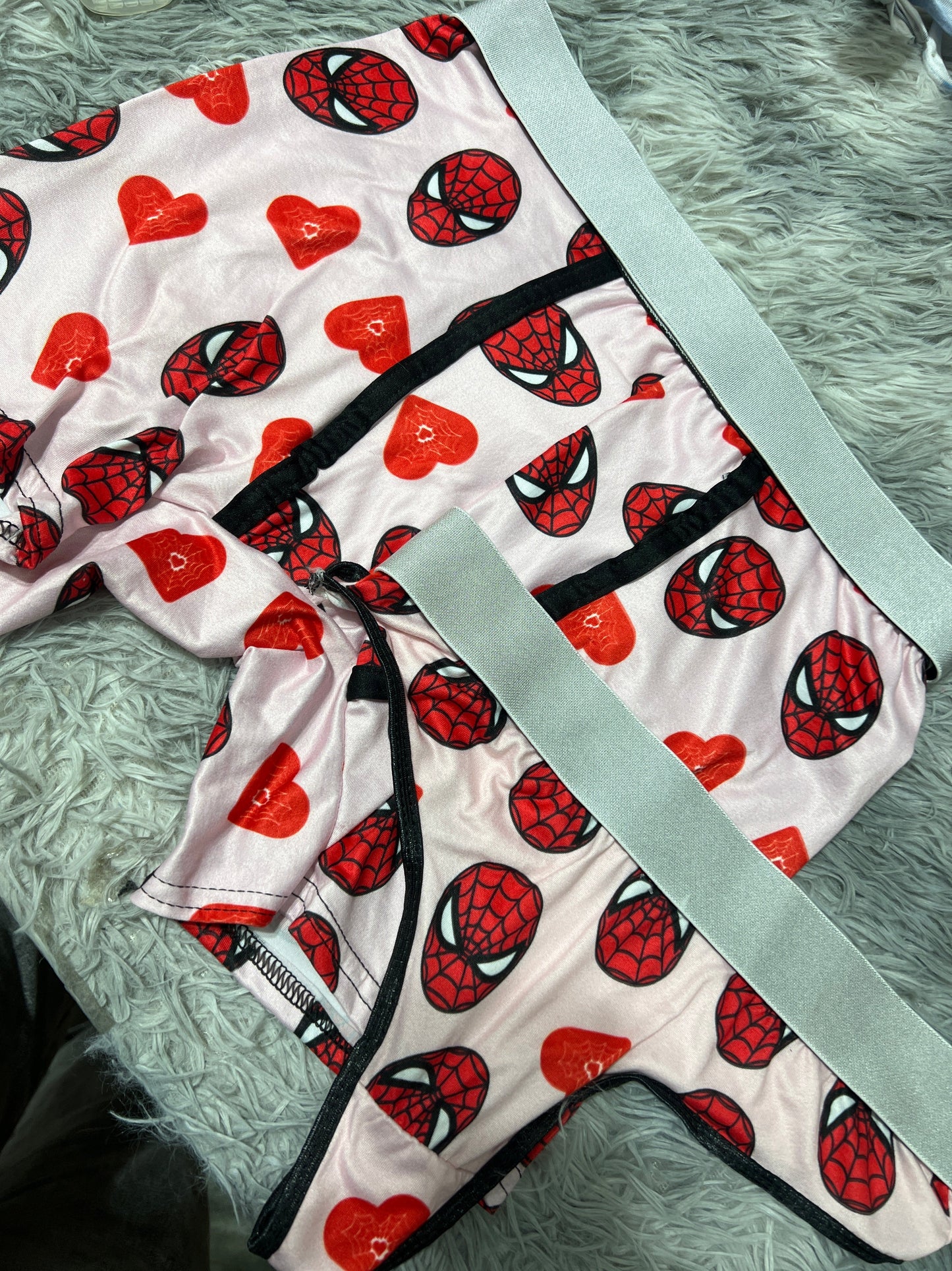 Spider-Man Hearts Duo One Size With Thong - Fundies