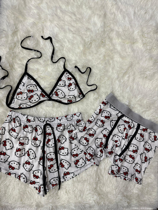 Hello kitty face Matching shorts and boxers - Fundies