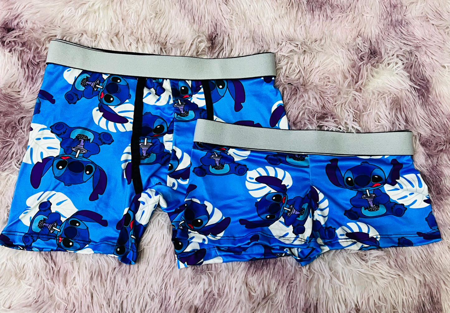 Stitch Ohana Blue Background 5 pcs pajama duo