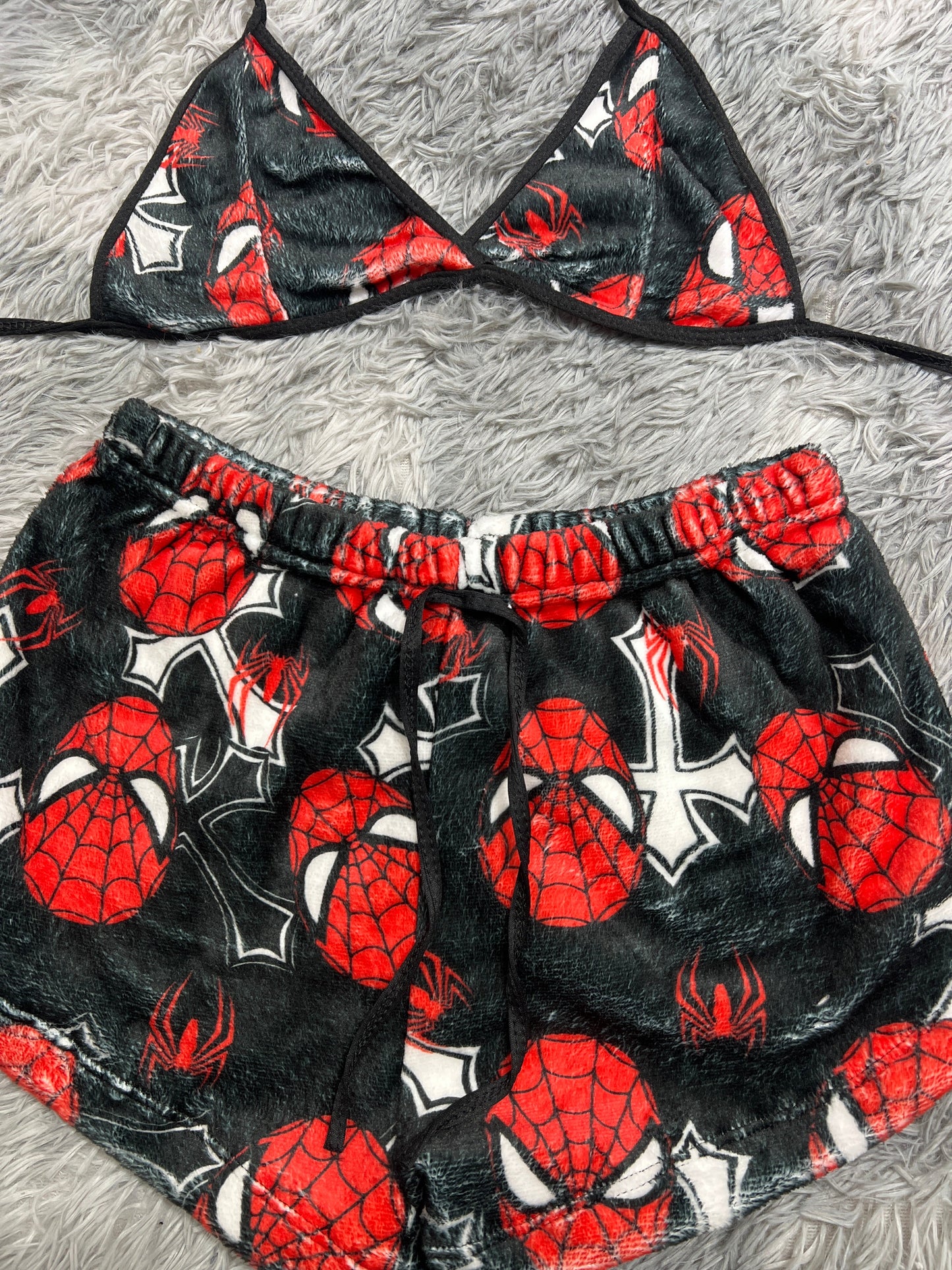 Spider-Man Crosses Matching Top & Short - Fundies