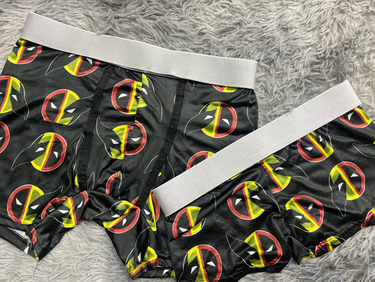 Deadpool And Wolwerine Matching Boxers - Fundies