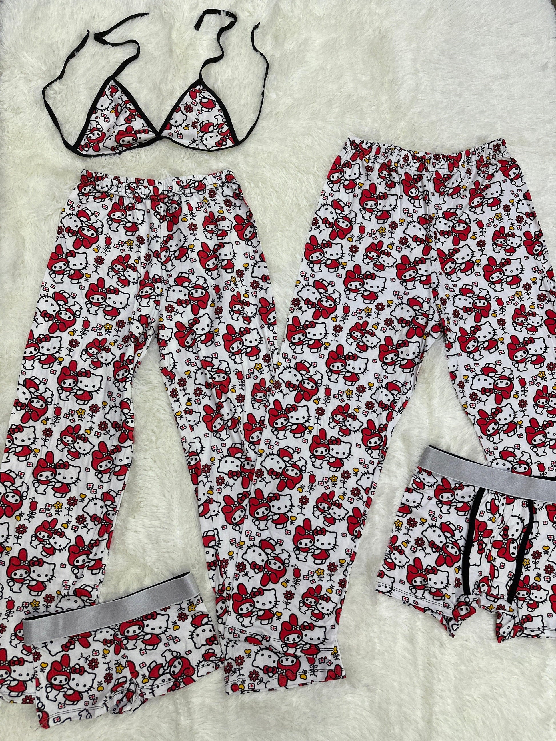 Hello Kitty and my melody 5 pcs pajama duo - Fundies