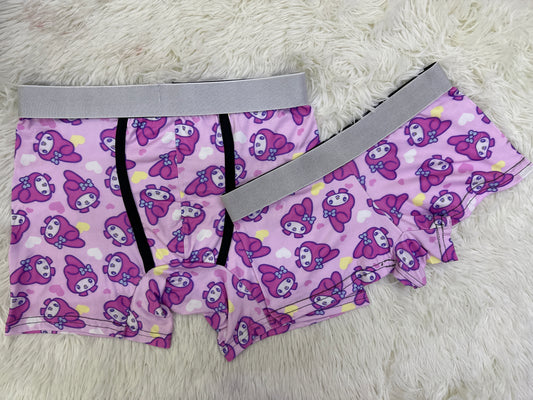 My melody hearts couples boxer underwear XL