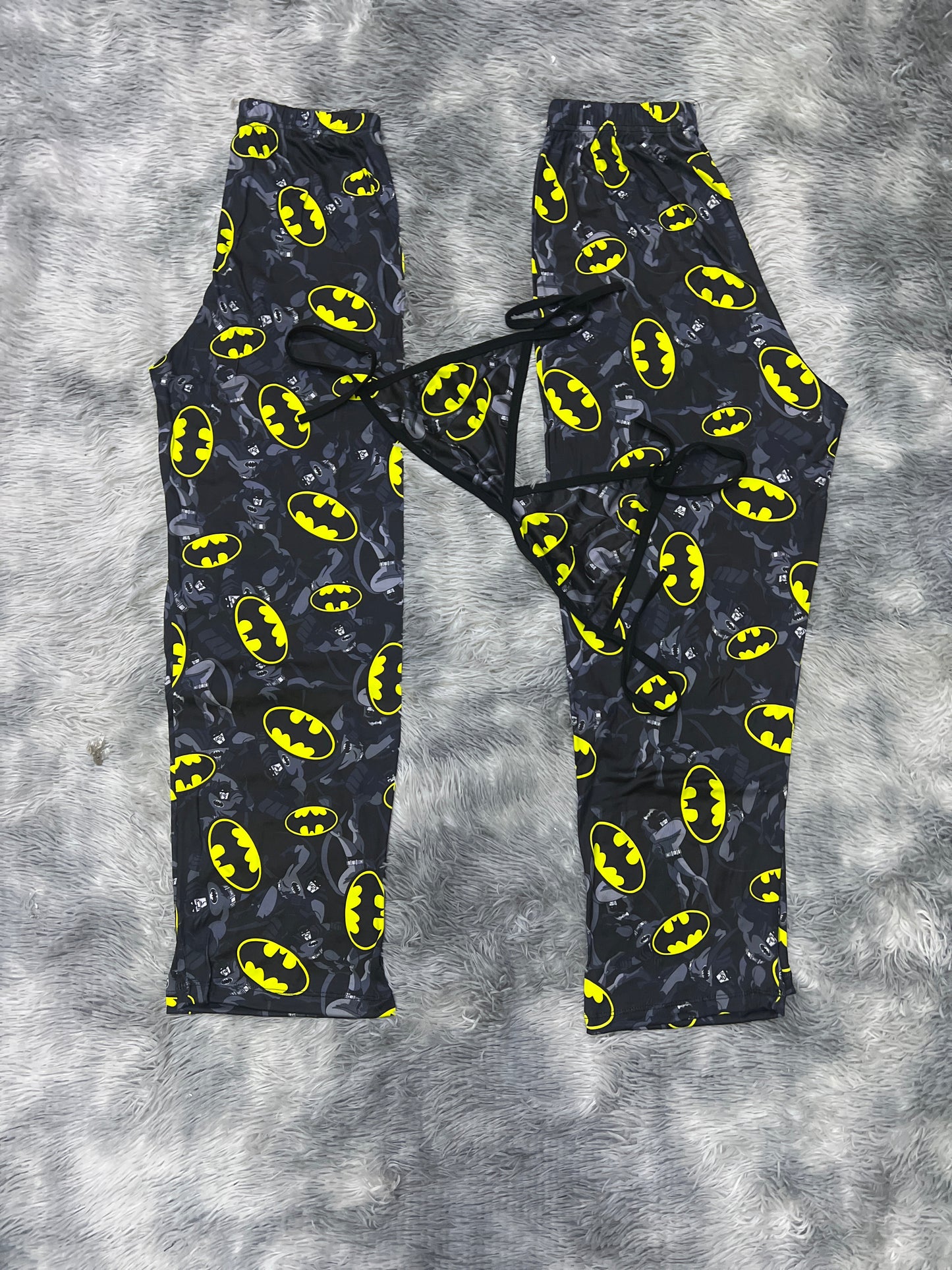 Batman background black Plush pajama duo