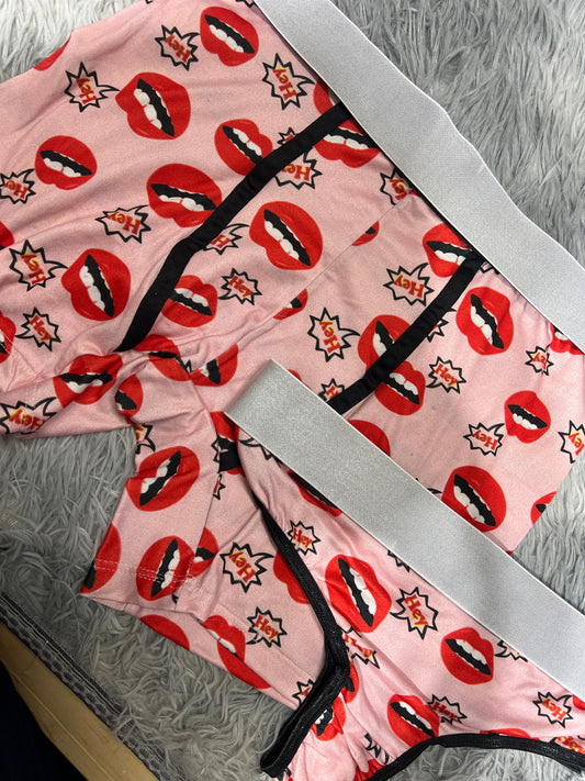 Mouth Boxer One-size With Thong - Fundies