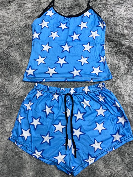Stars Blue Women's Pajama Set