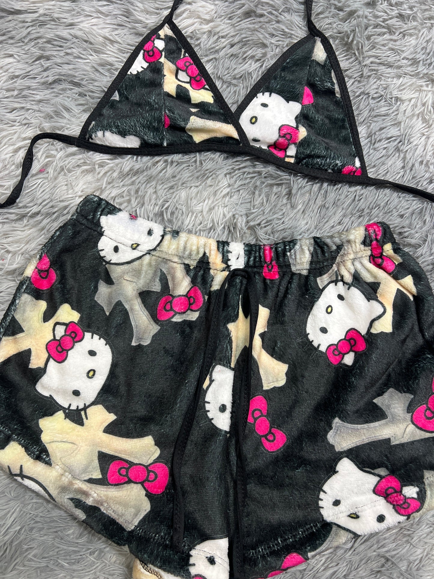 Hello Kitty Crosses Matching Top & Short - Fundies