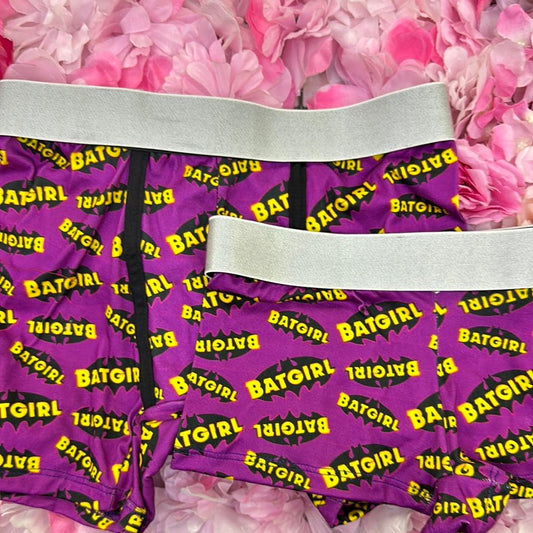 Batgirl matching couples boxer underwear - Fundies