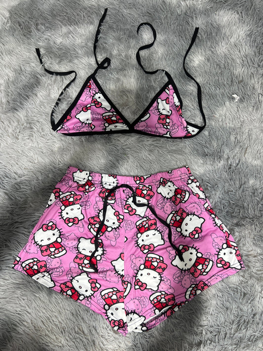 Hello Kitty Estudiante Brush Matching Top & Short - Fundies