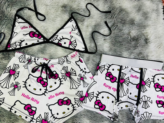 Hello Kitty Crosses Matching shorts and boxers
