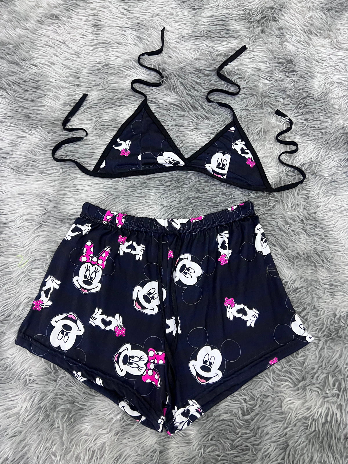 Minnie And Mickey Matching Top & Short
