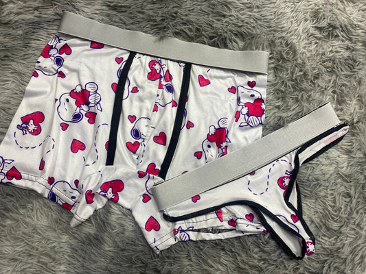 Snoopy Heart Duo With Thong