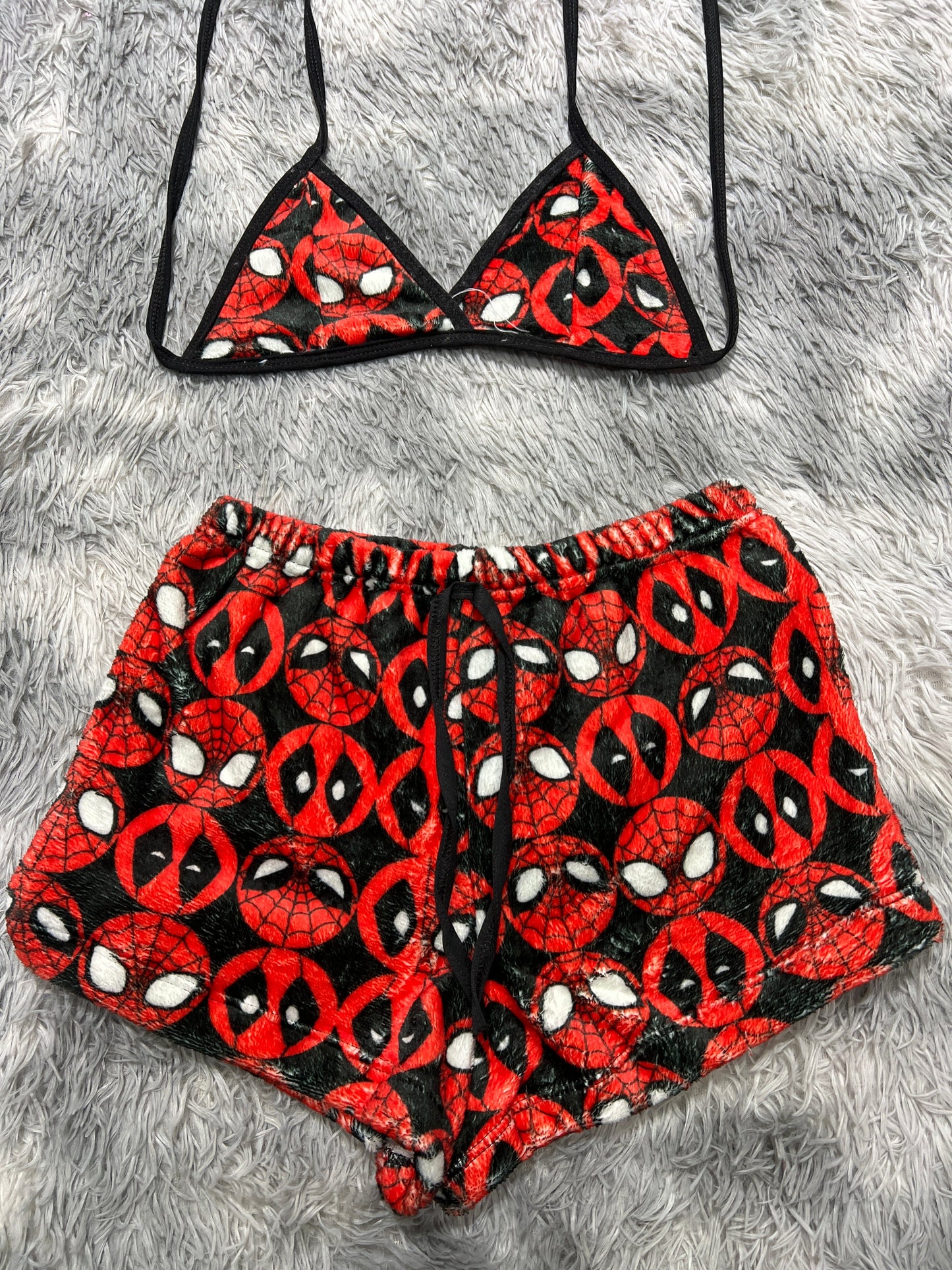Spider-Man Deadpool Afelpad Matching Top & Short - Fundies