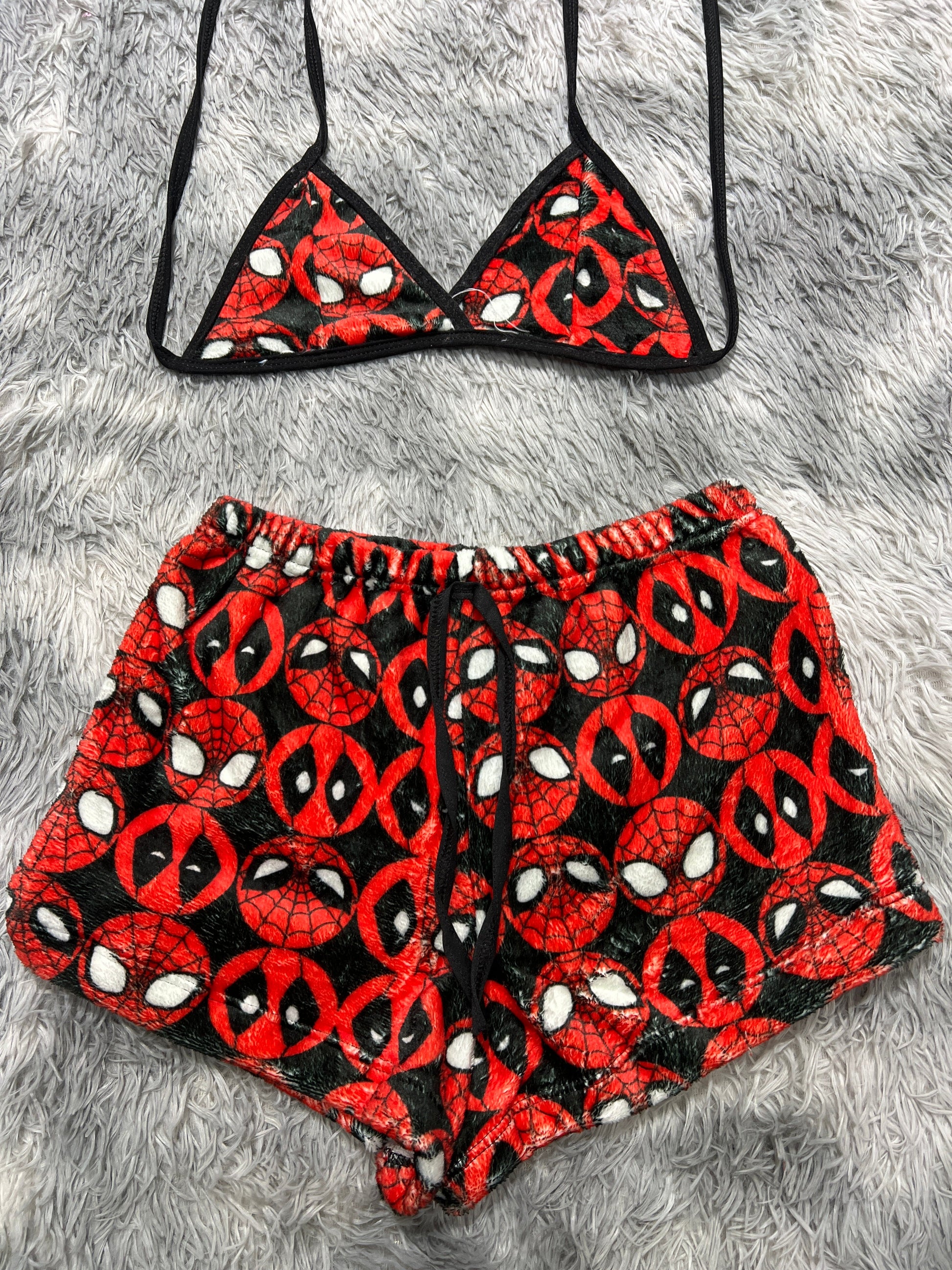 Spider-Man Deadpool Afelpad Matching Top & Short - Fundies
