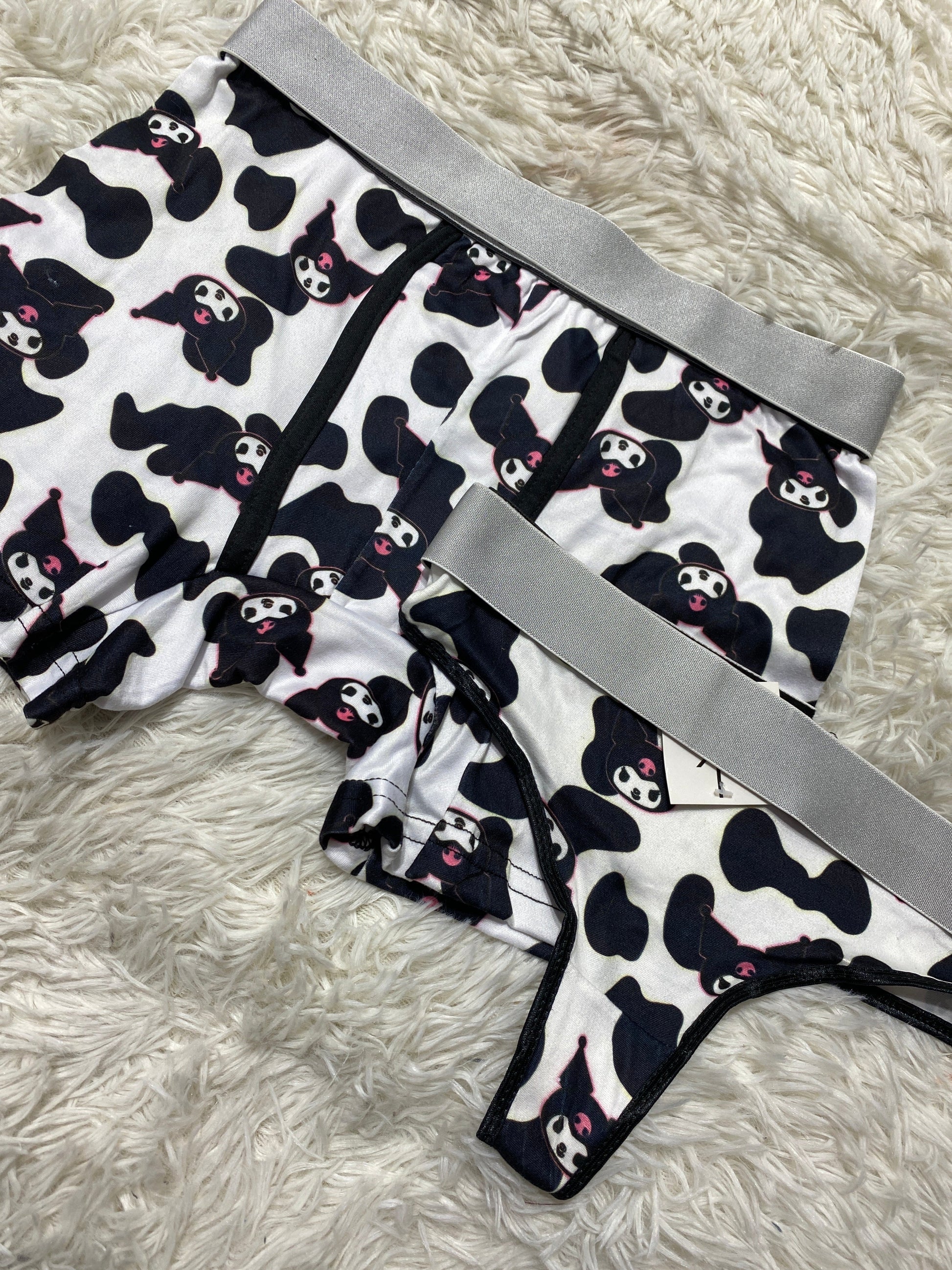 Kuromi Little Cow Duo With Thong - Fundies