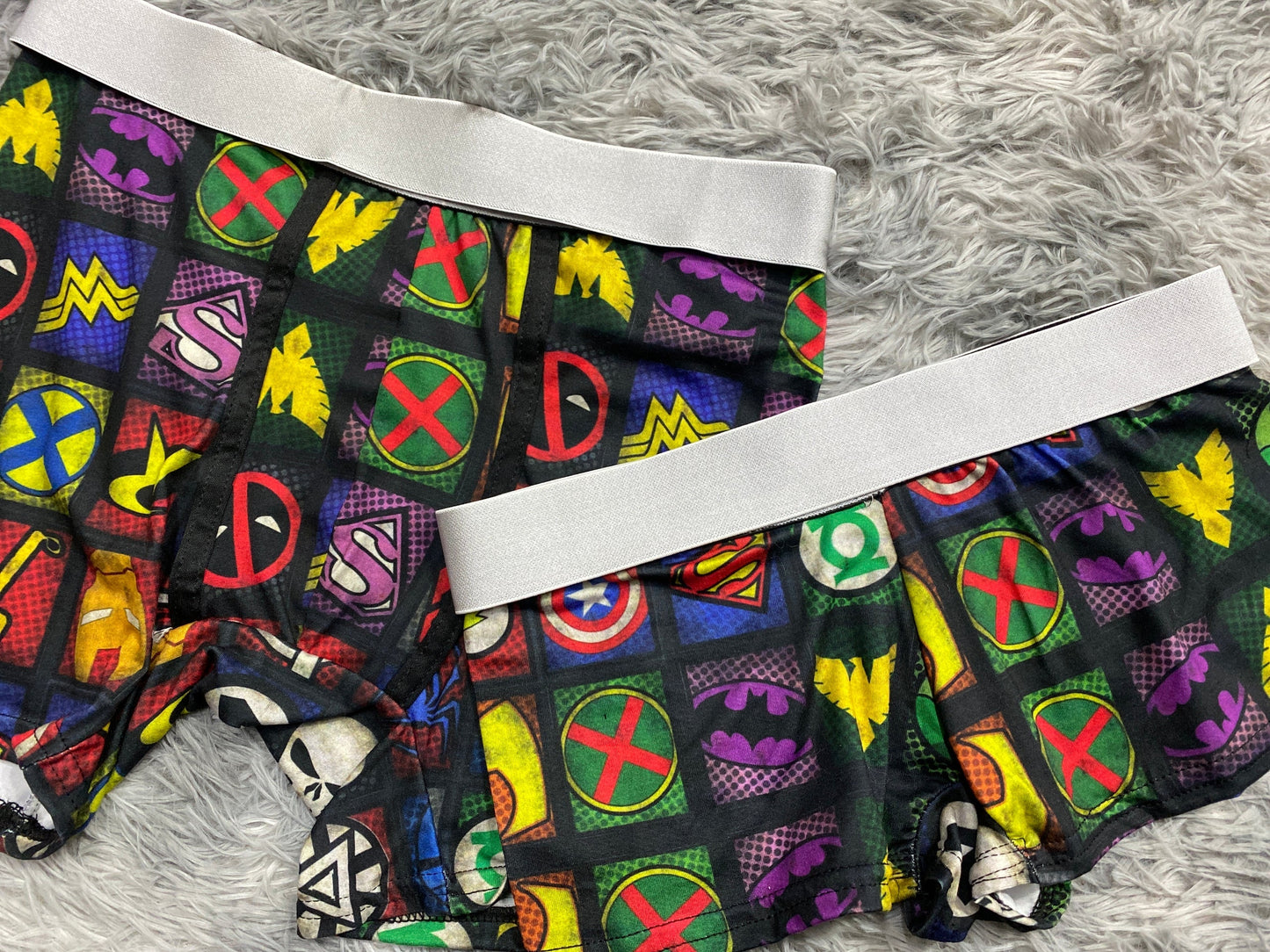 Figures Of Superheroes Matching Boxers - Fundies