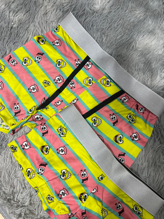 Spongebob And Patrick Stripes Matching Boxers