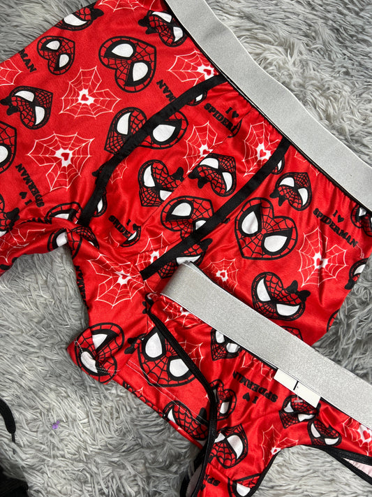 Spider Kitty Red Duo With Thong