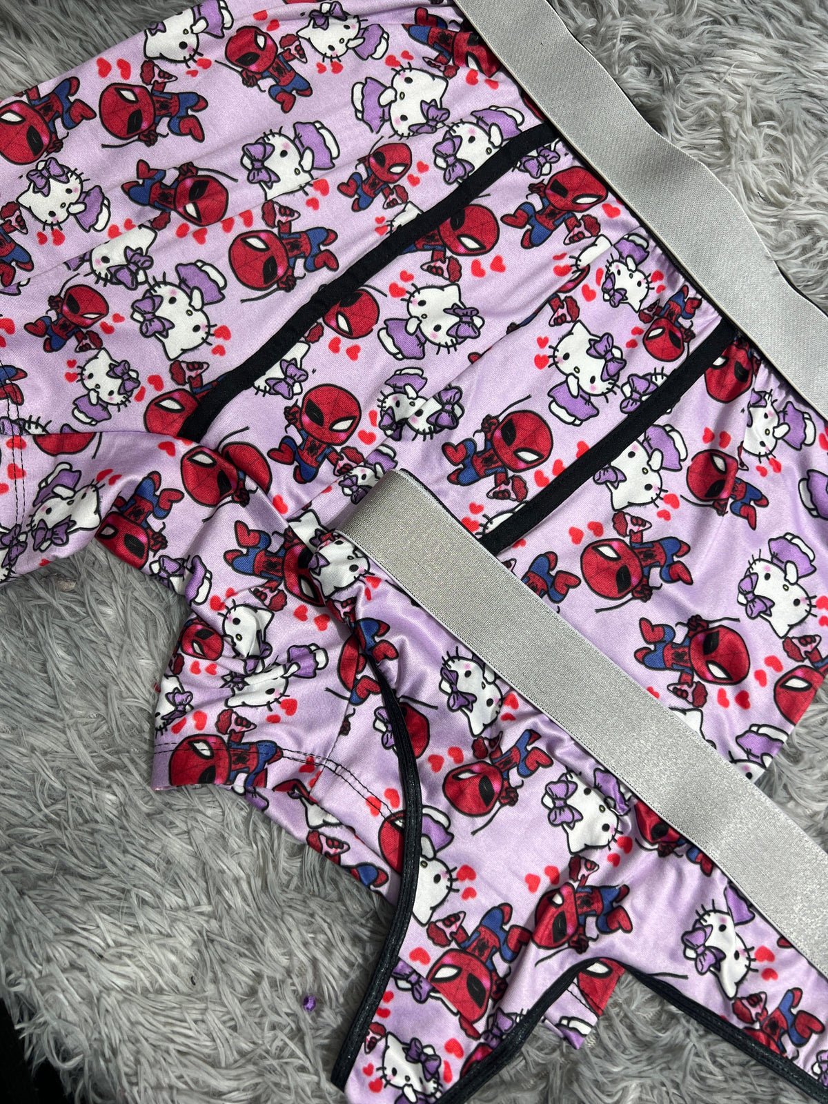 Spider Kitty Purple Duo With Thong