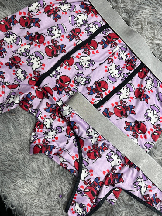 Spider Kitty Purple Duo With Thong