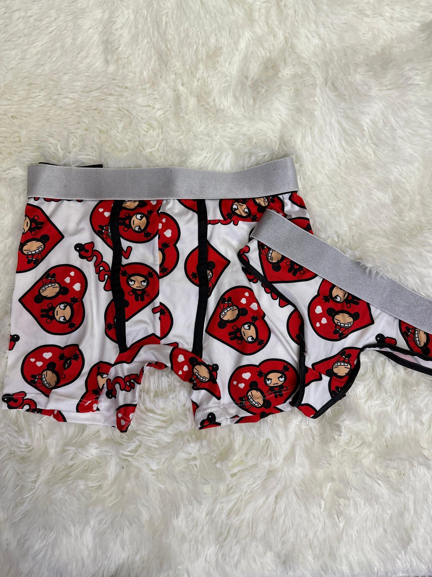 Pucca and garu white matching underwear - Fundies