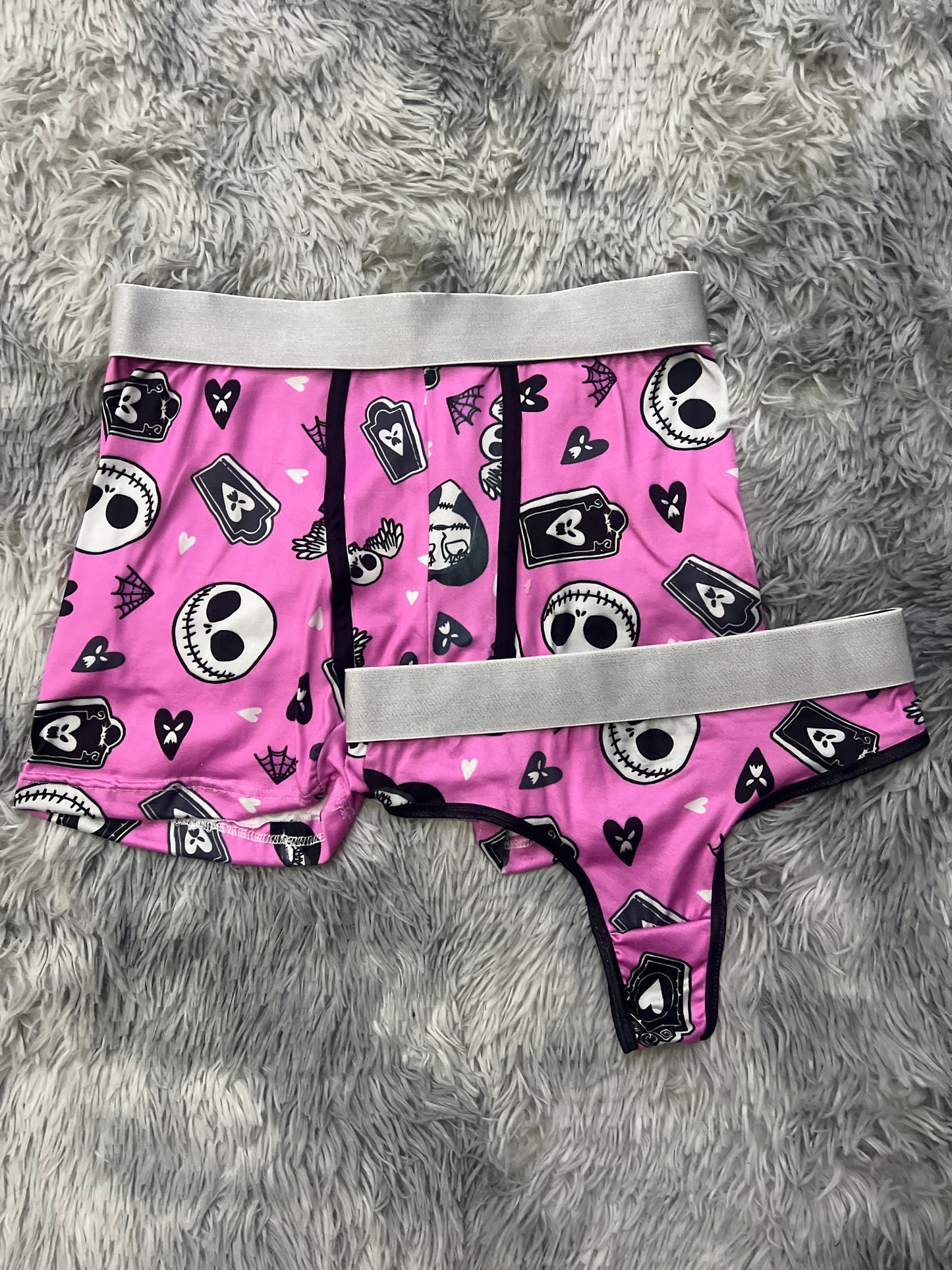 Jack pink Halloween matching underwear LOL