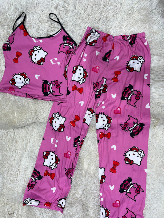 Hello Kitty And Batman Women's Pajama Set - Fundies