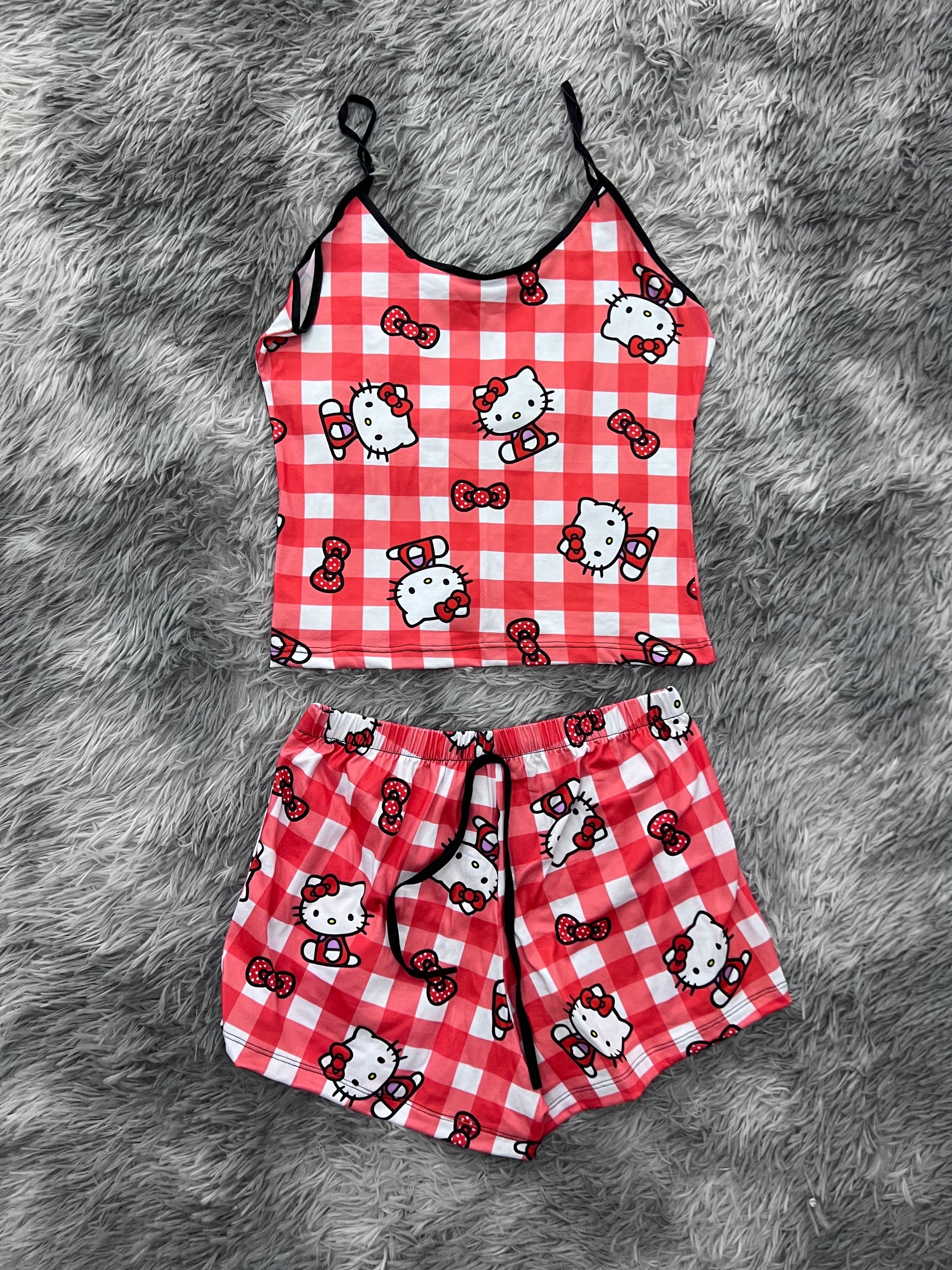Hello Kitty Picnic Brush Matching Top & Short - Fundies