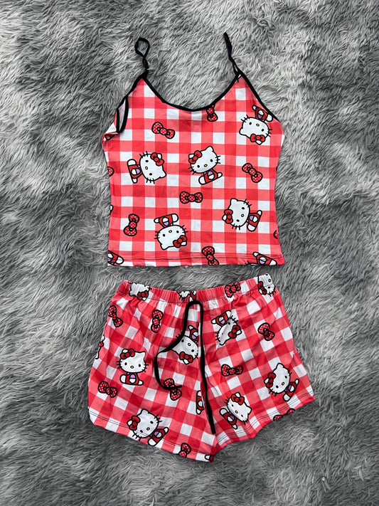 Hello Kitty Picnic Brush Matching Top & Short - Fundies